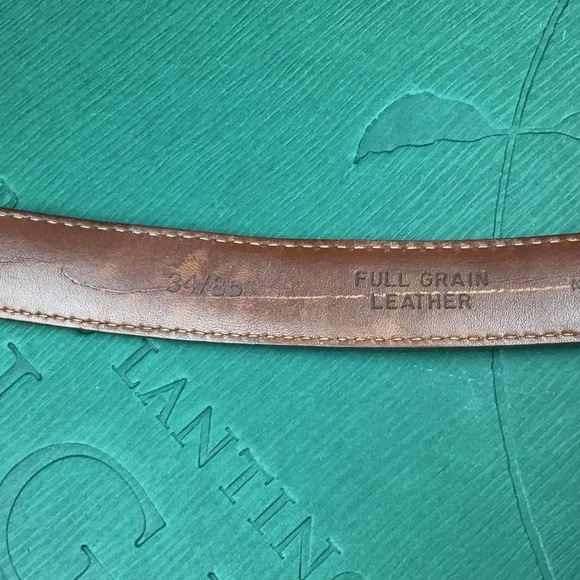 Bass Brown Leather Belt  32” -36” waist - Picture 4 of 4